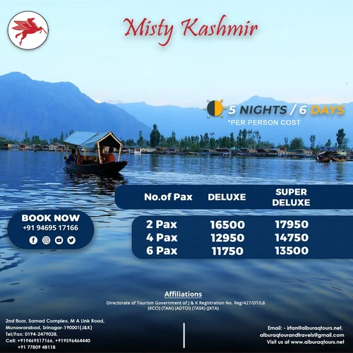 How Much can a kashmir trip cost 